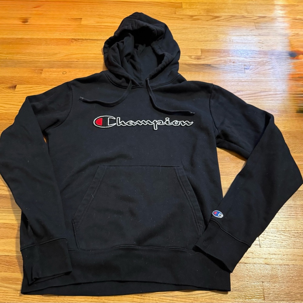 Champion Black Men's Reverse Weave Hoodie